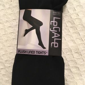 Le gale Plush Lined Tights Size M/L
